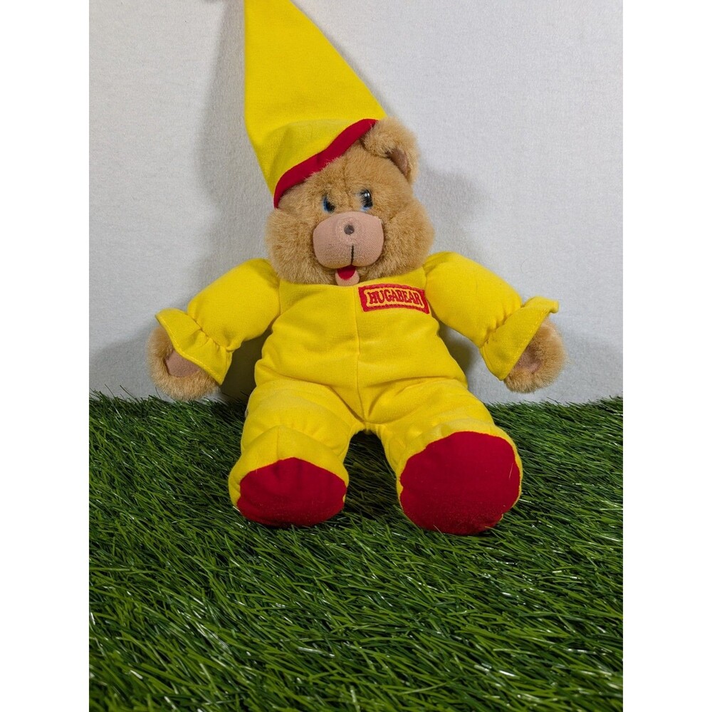 Vintage Kidpower Hugabear Nightlighter Plush Stuffed Animal Yellow With Light